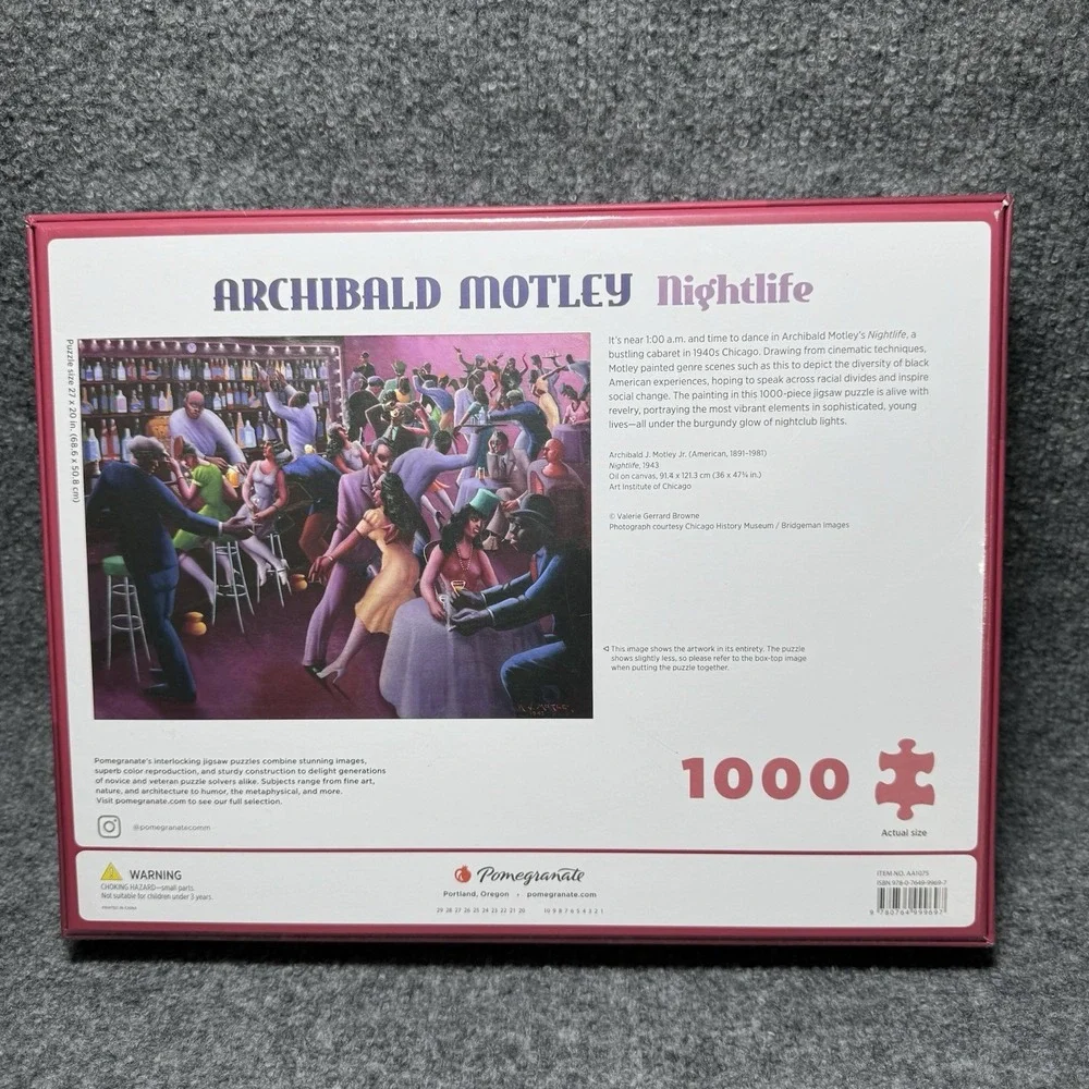 Pomegranate Archibald Motley Nightlife 1000 Piece Jigsaw‎ Puzzle NEW SEALED
